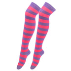 Sweet Stripe Thigh High Stockings (Colors)