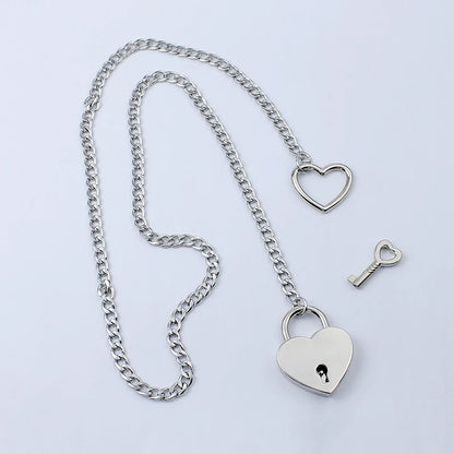 Submissive Day Collar Heart Locker With Key (Colors)