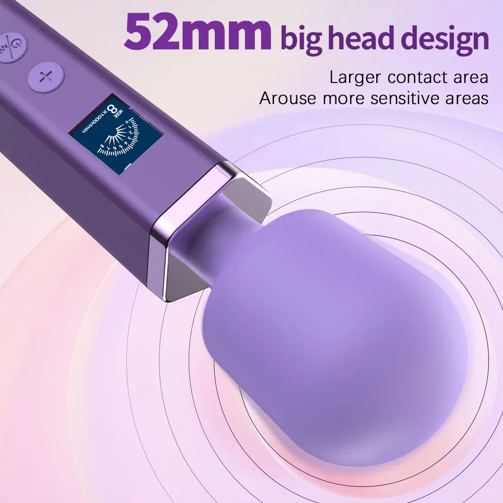 LCD Magic Wand – Powerful Clitoral Vibrator - Puppy's Aesthetics