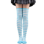 Sweet Stripe Thigh High Stockings (Colors)