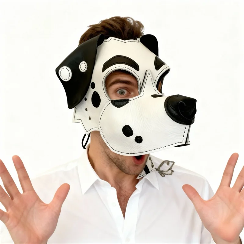 Spotty Sweetheart Dalmatian Petplay Mask