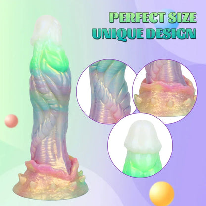 Luminous Fantasy Silicone Vibe Dildo - Puppy's Aesthetics