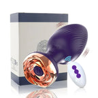 Rose Vibrator Anal Plug Remote-Controlled