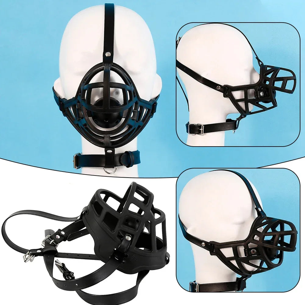 Leather Muzzle Mask - Puppy's Aesthetics