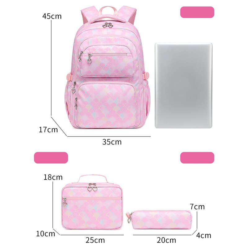 3 Pcs/Set Mermaid Backpack (Colors)