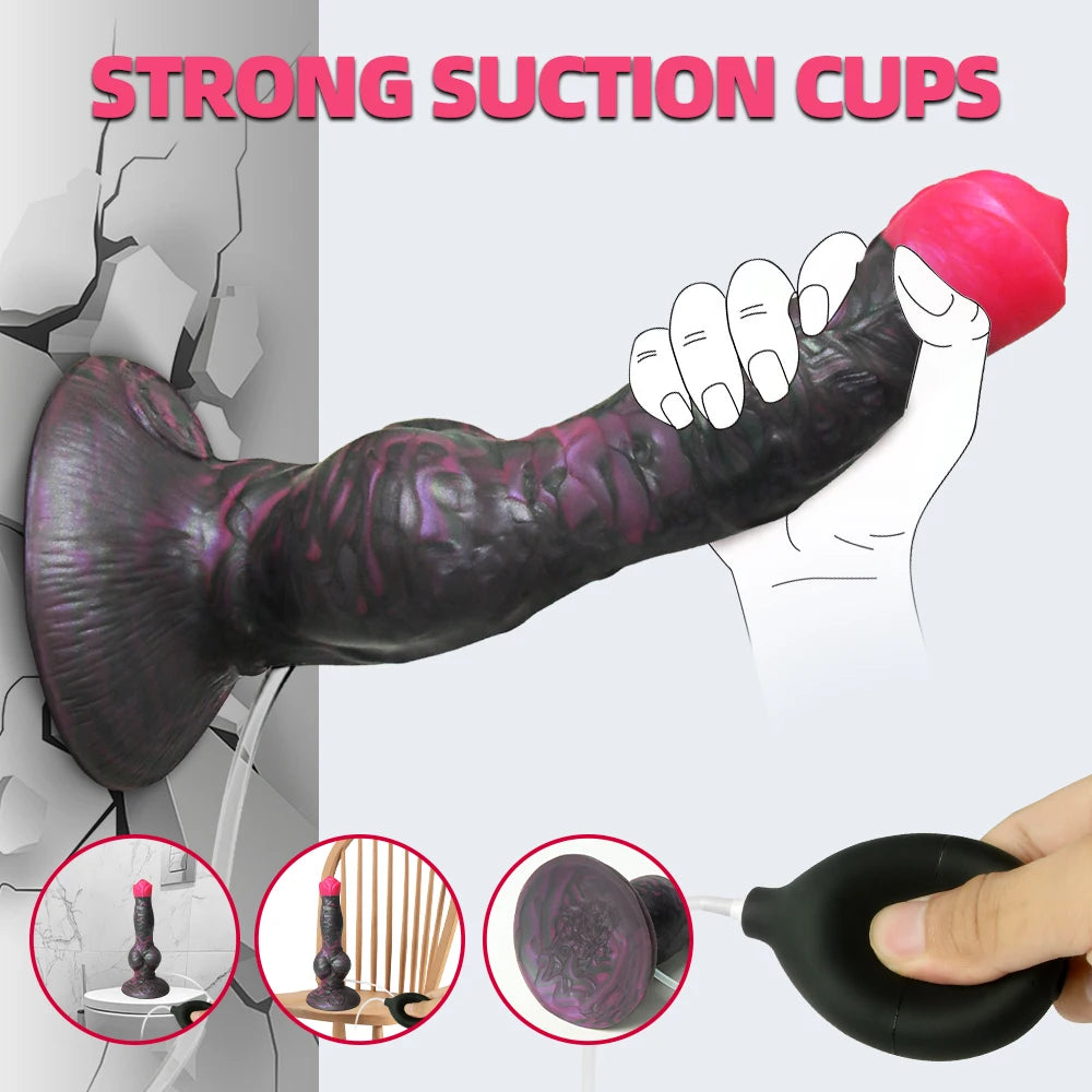 Inflatable Squirting  Monster Dildo