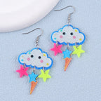 Stormy Skies Rainbow Drop Earrings (Colors) - Puppy's Aesthetics