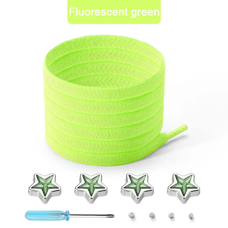 Star Diamond No-Tie Shoelaces Set