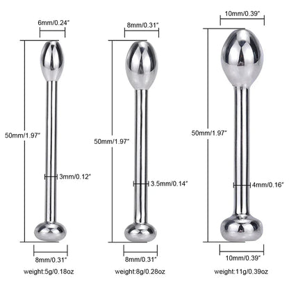 Stainless Steel Metal Dilator Urethral Sound - Puppy's Aesthetics