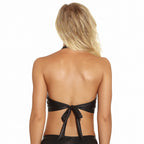 PU Leather Sexy Tie Bralette