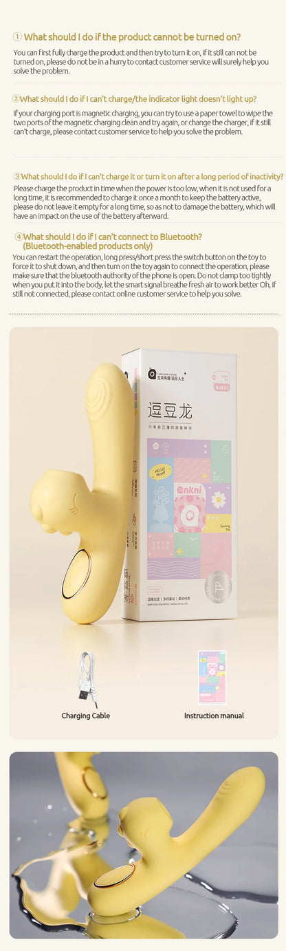 Kawaii Dino Sucking Mini Vibrator