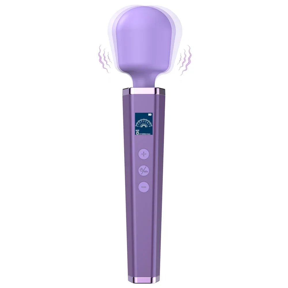 LCD Magic Wand – Powerful Clitoral Vibrator - Puppy's Aesthetics