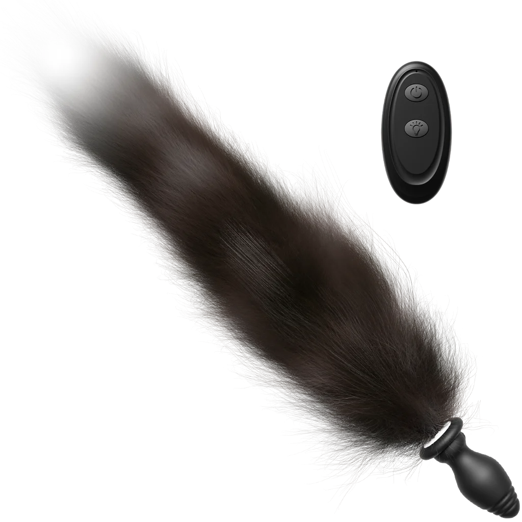 Vibrating Soft Petplay Anal Tail