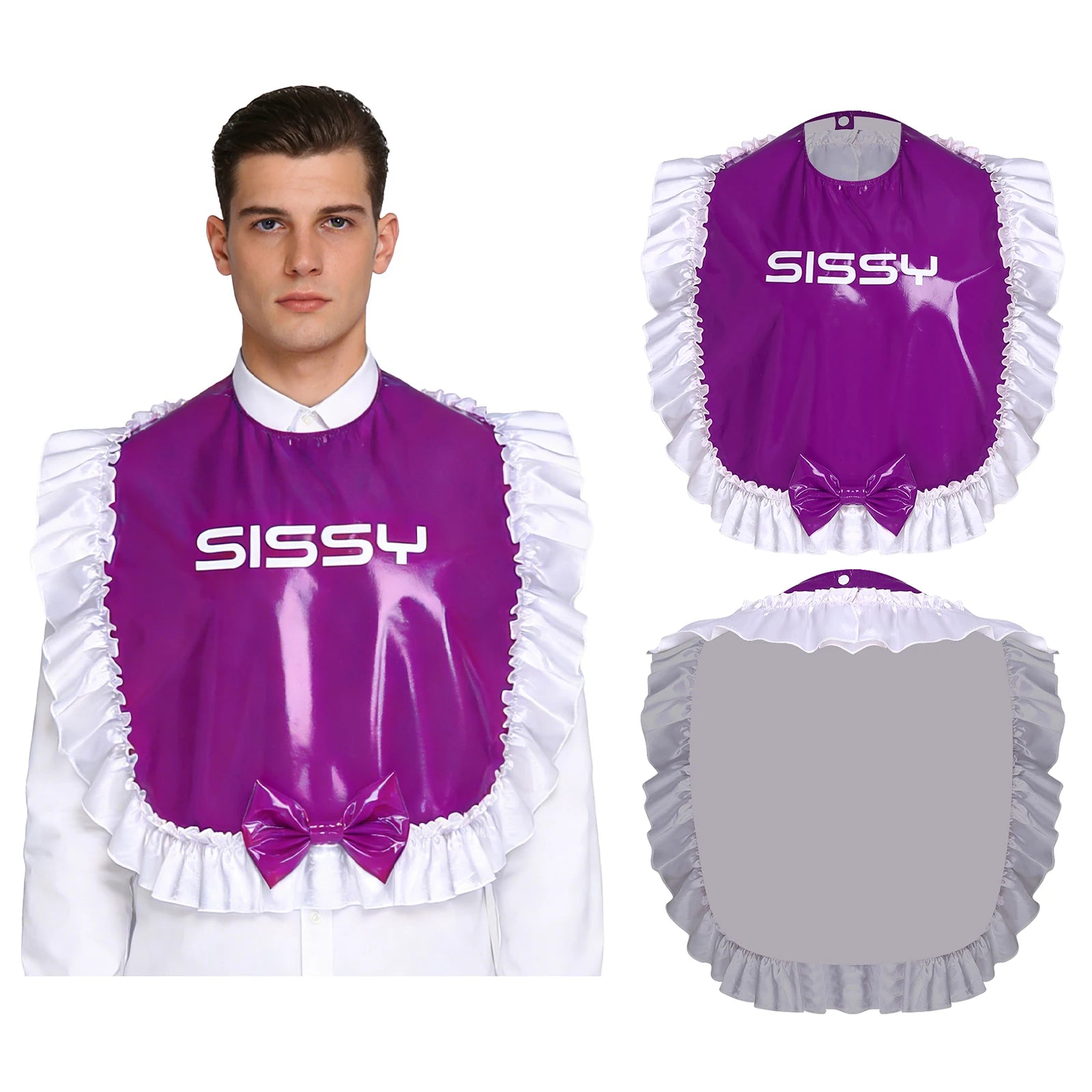 Sweet Sissy Ruffle Large Bib