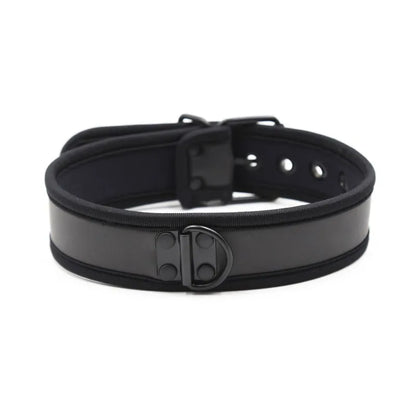 Black Neoprene Puppy Play Collar