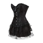 Plus Size Corset Dress & Tutu Skirt Set