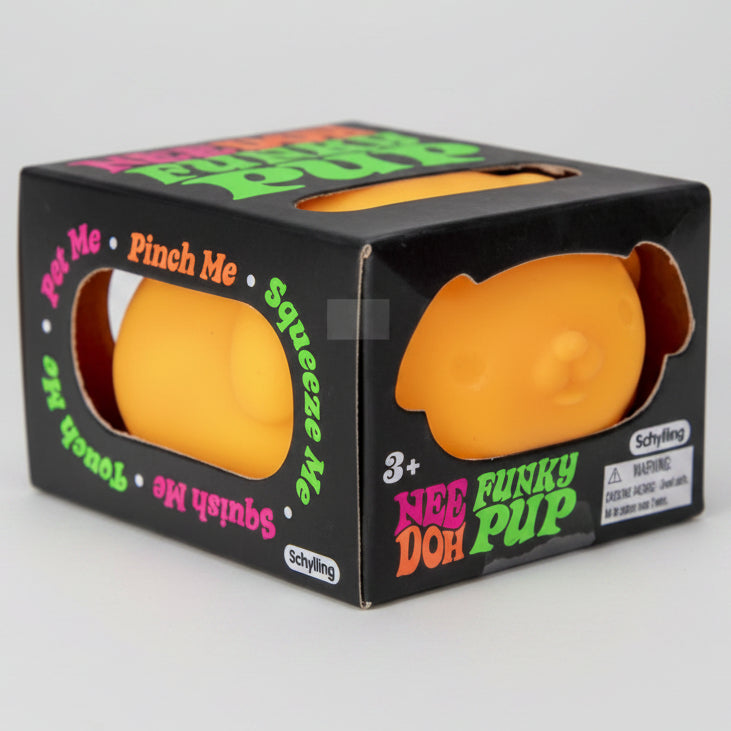 Nee-Doh Funky Pup Squishy: Orange