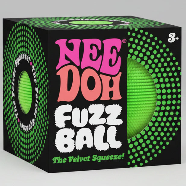 Nee-Doh Fuzz Ball The Velvet Squeeze: Green Fuzz Ball