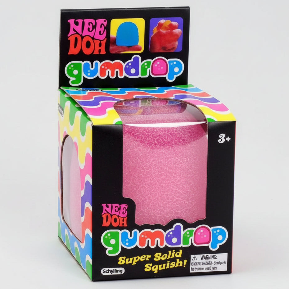 Nee-Doh Gum Drop Super Solid Squish: Pink Drop