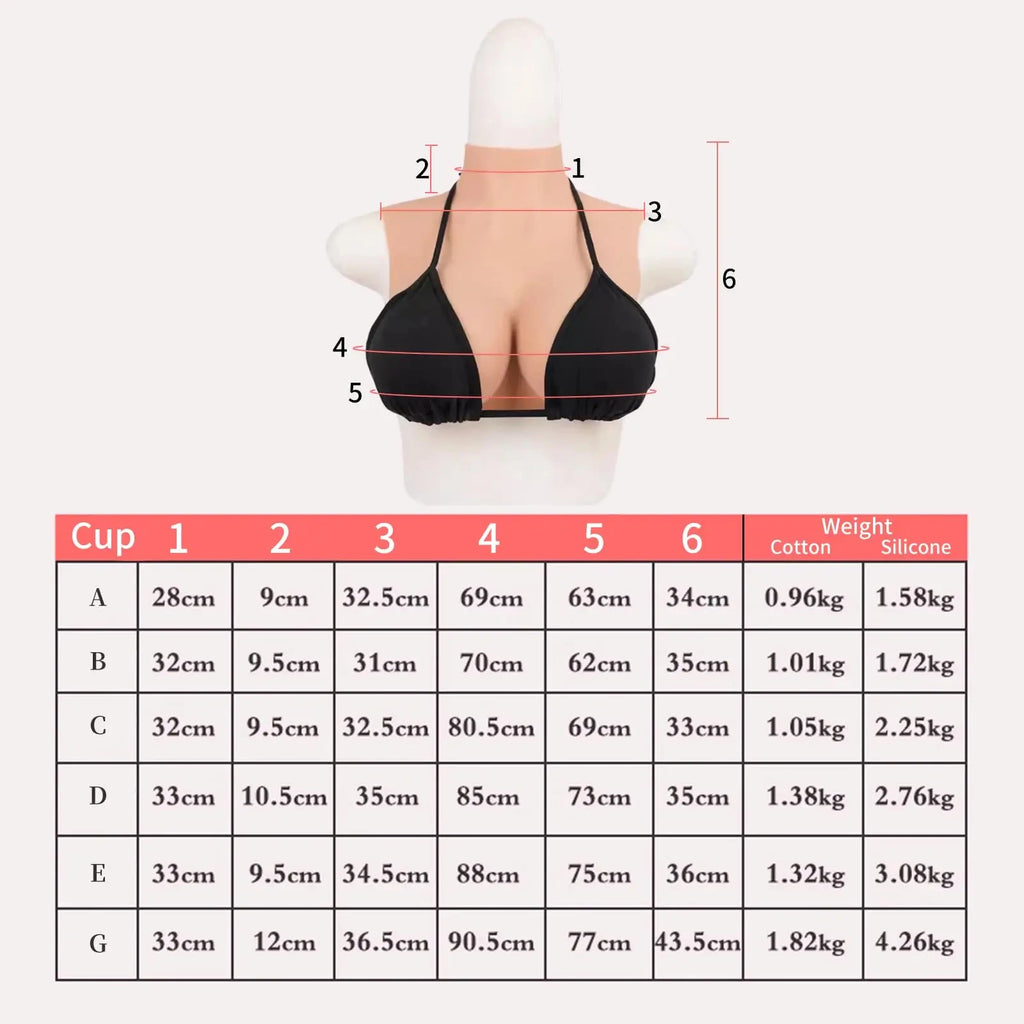 Silicone Breast Forms – Large Fake Boobs