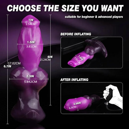 Canine Squirting Dildo – Liquid Silicone - Puppy's Aesthetics