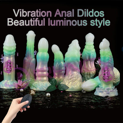 Luminous Fantasy Silicone Vibe Dildo - Puppy's Aesthetics