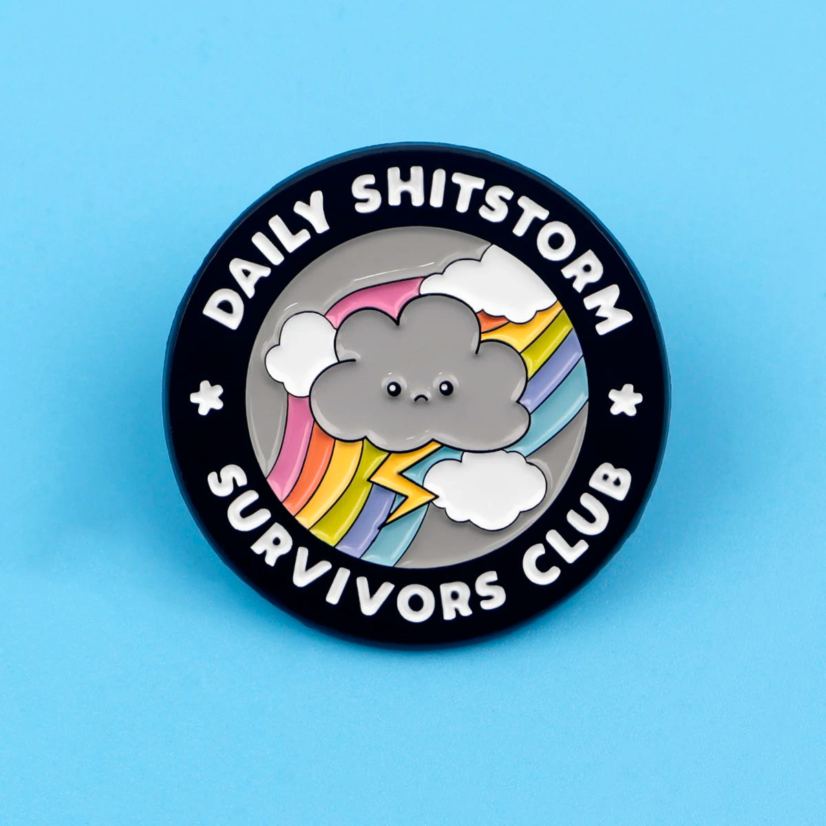 Daily Shitstorm Survivors Club Enamel Pin