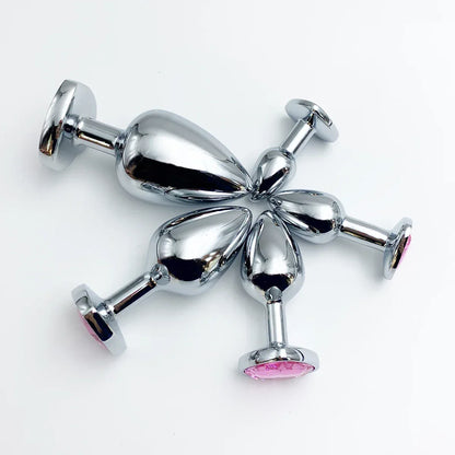 Heart Gem Stainless Steel Anal Plug - Puppy's Aesthetics