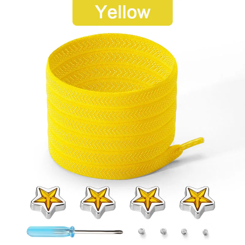 Star Diamond No-Tie Shoelaces Set