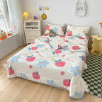 3 Piece Reversible Kawaii Quilt Sets