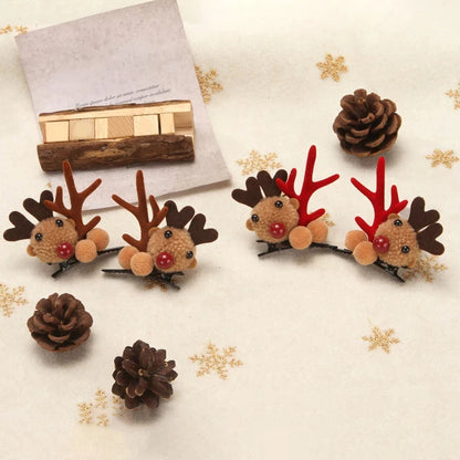 Christmas Antler Deer Ear Hairpins