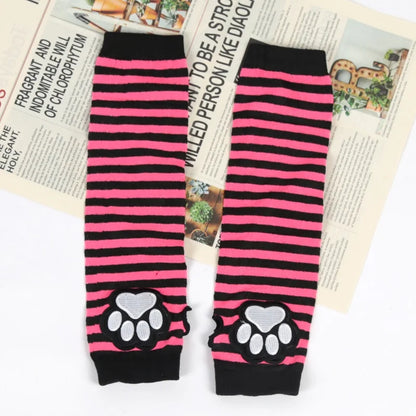 Punk Kitty Paw Fingerless Arm Warmers (Colors)