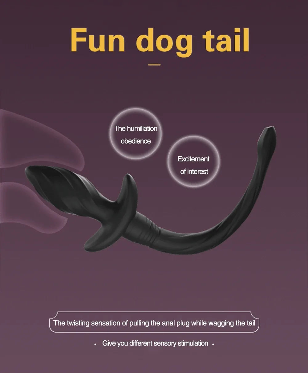 Vibrating Dog Tail Anal Plug – Remote - Puppy's Aesthetics