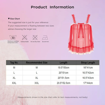 Darling Sheer Sissy Camisole (Colors) - Puppy's Aesthetics