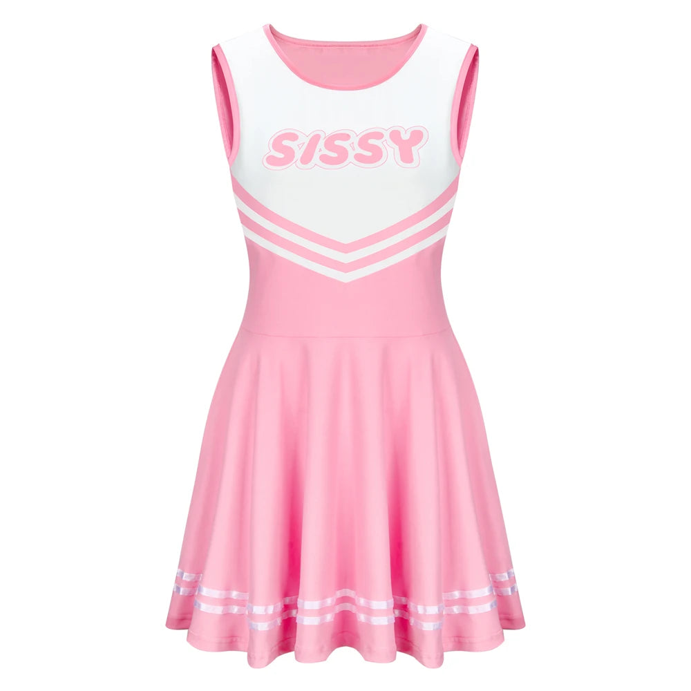 Sissy Cheerleader Uniform – Pink & White