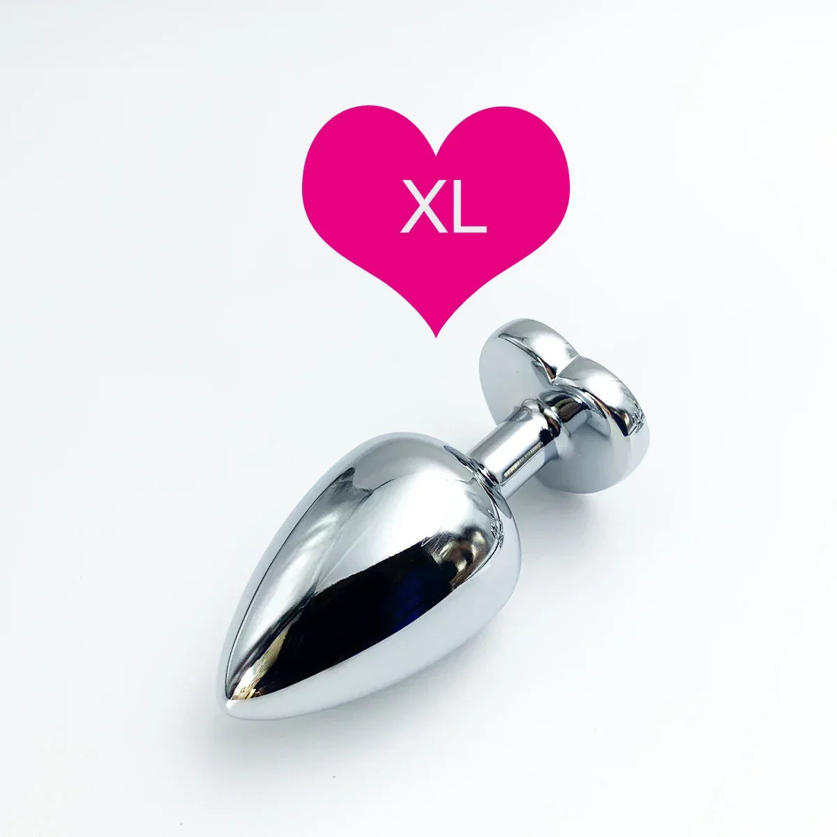 Heart Gem Stainless Steel Anal Plug - Puppy's Aesthetics
