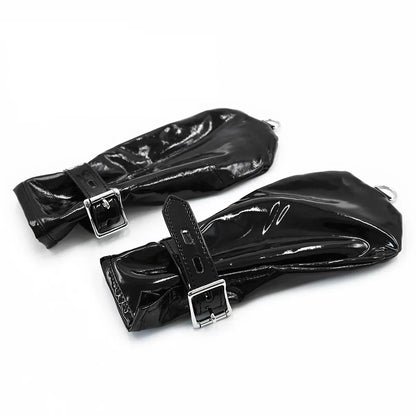 Patent Leather BDSM Mittens Dog Paw Gloves - Puppy's Aesthetics
