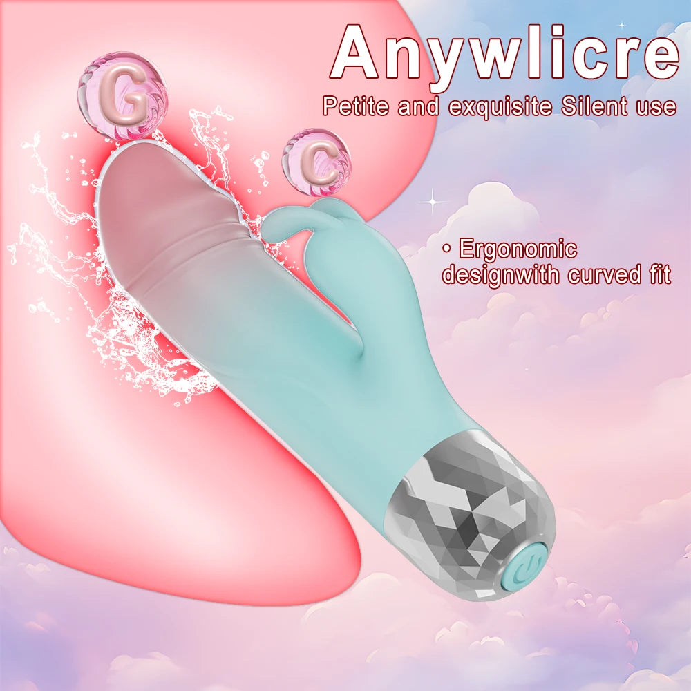 Pastel Powerful Rabbit Silicone Vibrator