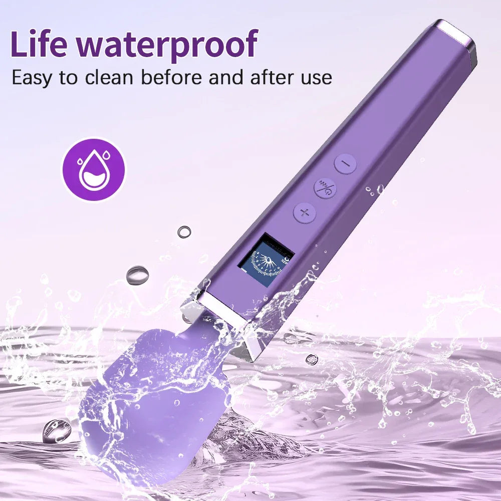 LCD Magic Wand – Powerful Clitoral Vibrator - Puppy's Aesthetics