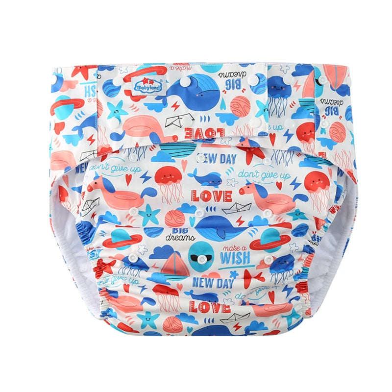 5Pcs Adorable Adult ABDL Cloth Diapers