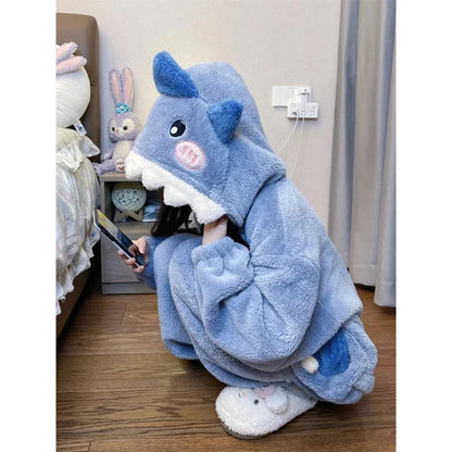 Adorable Sharkie Hooded Sleepwear