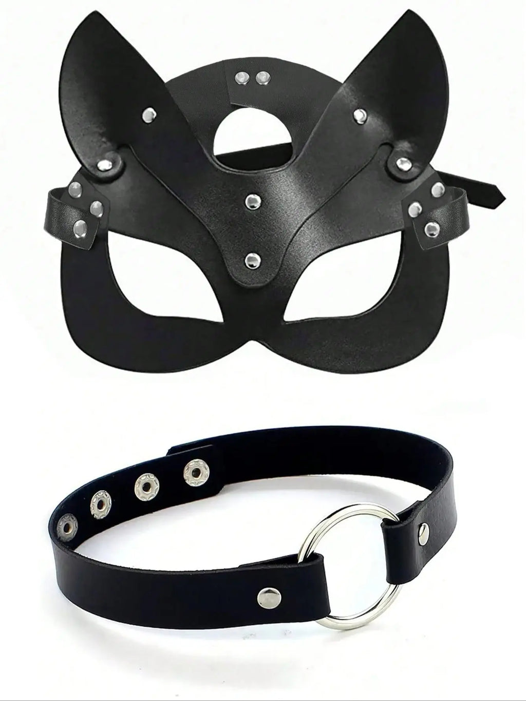 Midnight Purrfection Cat Mask & Collar Set
