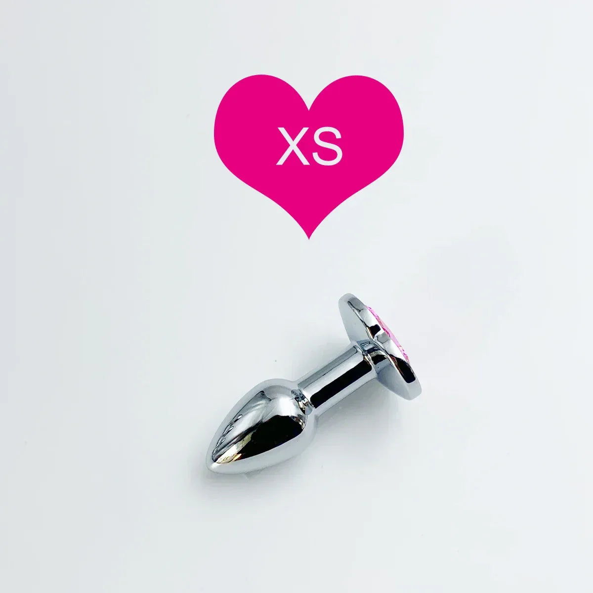 Heart Gem Stainless Steel Anal Plug - Puppy's Aesthetics