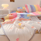3 Piece Reversible Kawaii Quilt Sets