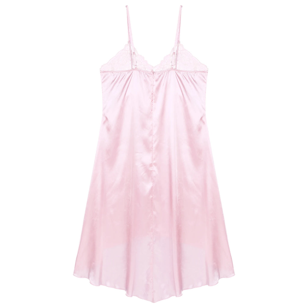 Sissy Lace Dream Satin Nightdress
