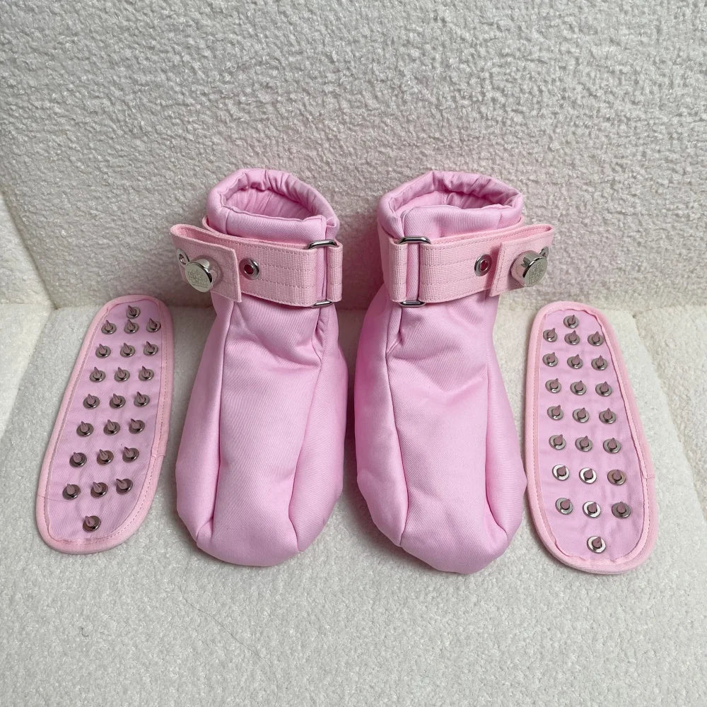 Pretty Please Locking Restraint Booties (Large)