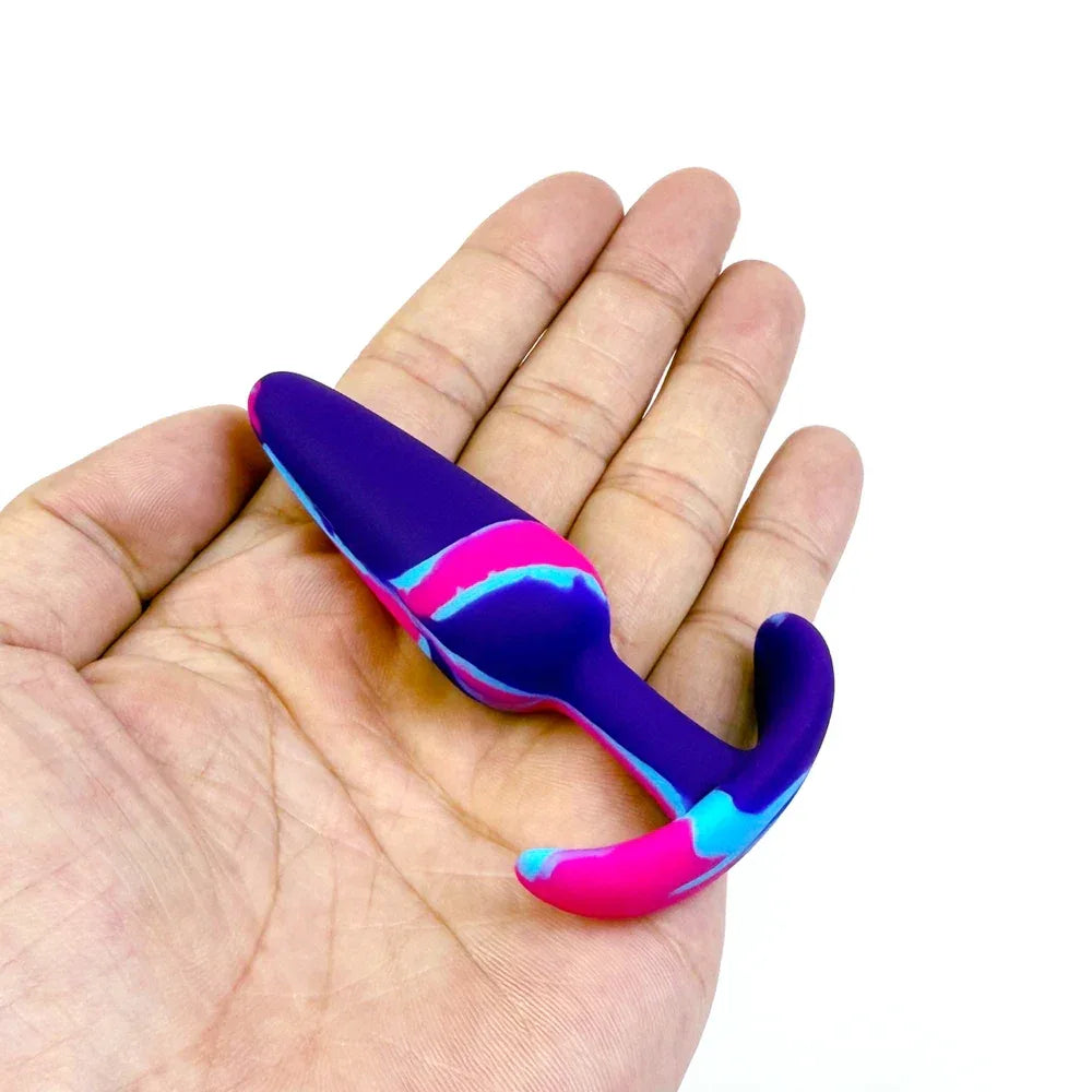 Swirl Colored Silicone Training Plug - Puppy's Aesthetics