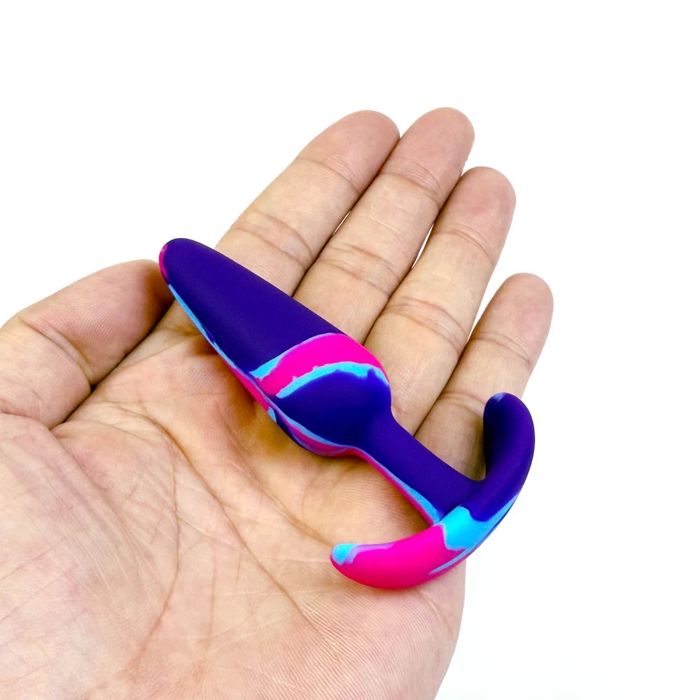 Swirl Colored Silicone Training Plug