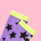 Star Pattern Long Socks (5 Pairs)