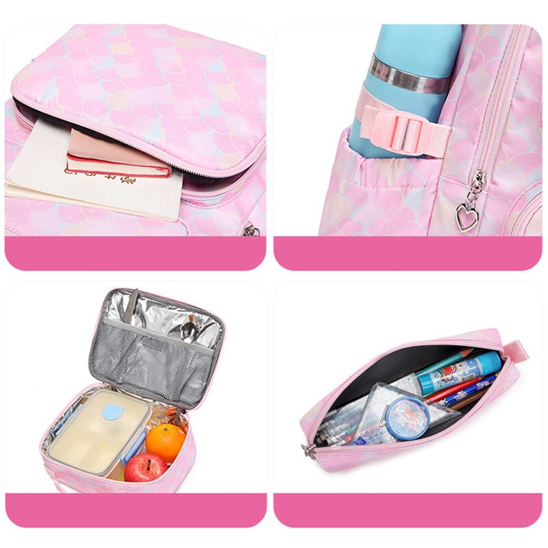 3 Pcs/Set Mermaid Backpack (Colors)